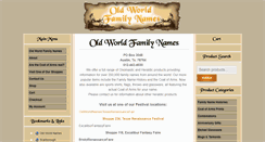 Desktop Screenshot of oldworldnames.com